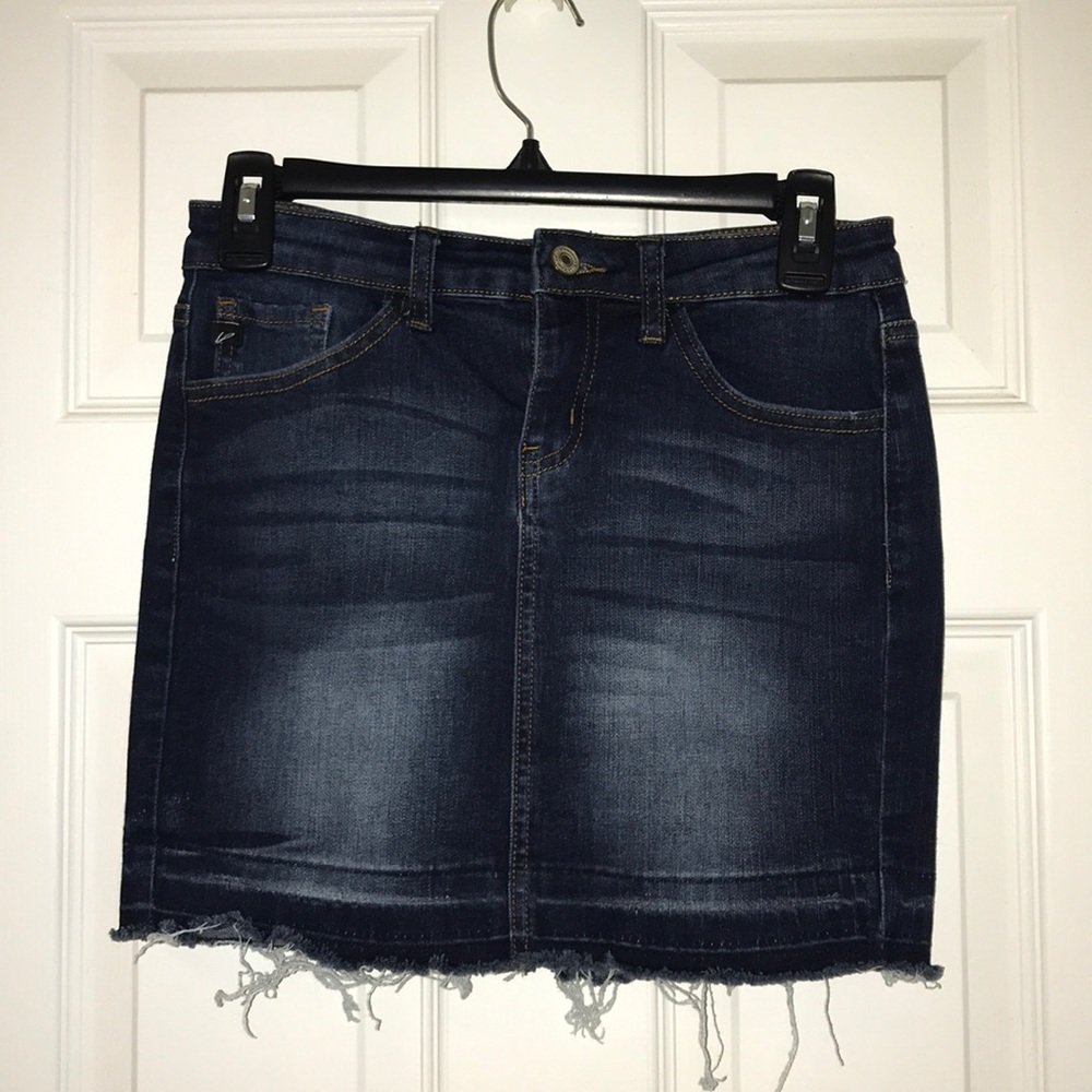 Mini jean skirt